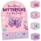 Big Dot of Happiness Beautiful Butterfly - Floral Baby Shower or Birthday Party Scavenger Hunt - 1 Stand and 48 Game Pieces - Hide and Find Game